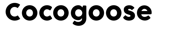 Cocogoose font preview
